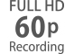 „Full HD“ kadrų dažnis nuo 24p iki 60p