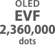 Didelis ir jautrus centrinis elektroninis vaizdo ieškiklis