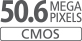 50,6 megapikselio APS-C dydžio CMOS jutiklis