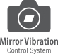 Veidrodėlio vibracijos valdymo sistema