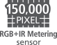 150 tūkst. pikselių RGB+IR matavimo jutiklis
