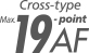 19 taškų AF sistema